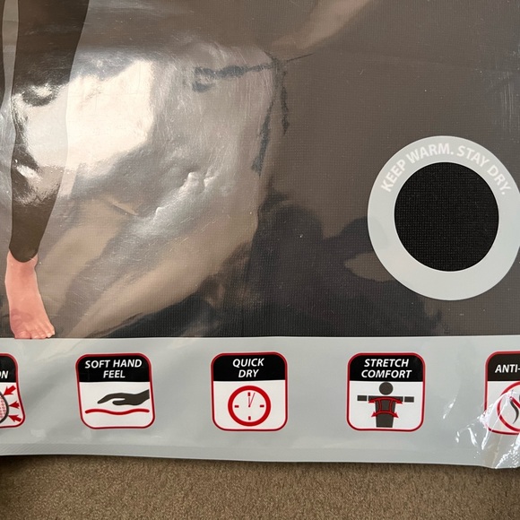 2 pack black layering pants, 32° Degrees Heat, NWT, size L - Picture 3 of 4